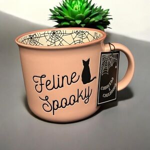 Feline Spooky black cat mug